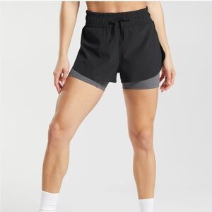 NWT Gymshark Running 2 in 1 Sorts Size S Women’s